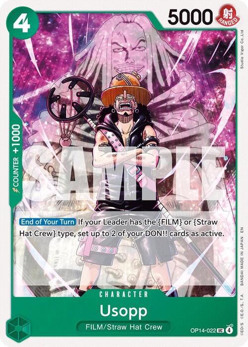 Usopp OP-14The Azure Sea's Seven (OP14-022) (UC)