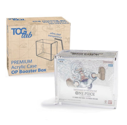 TCG LAB Premium Case Protettivo per OP Booster Box Magnetico in Plexiglass