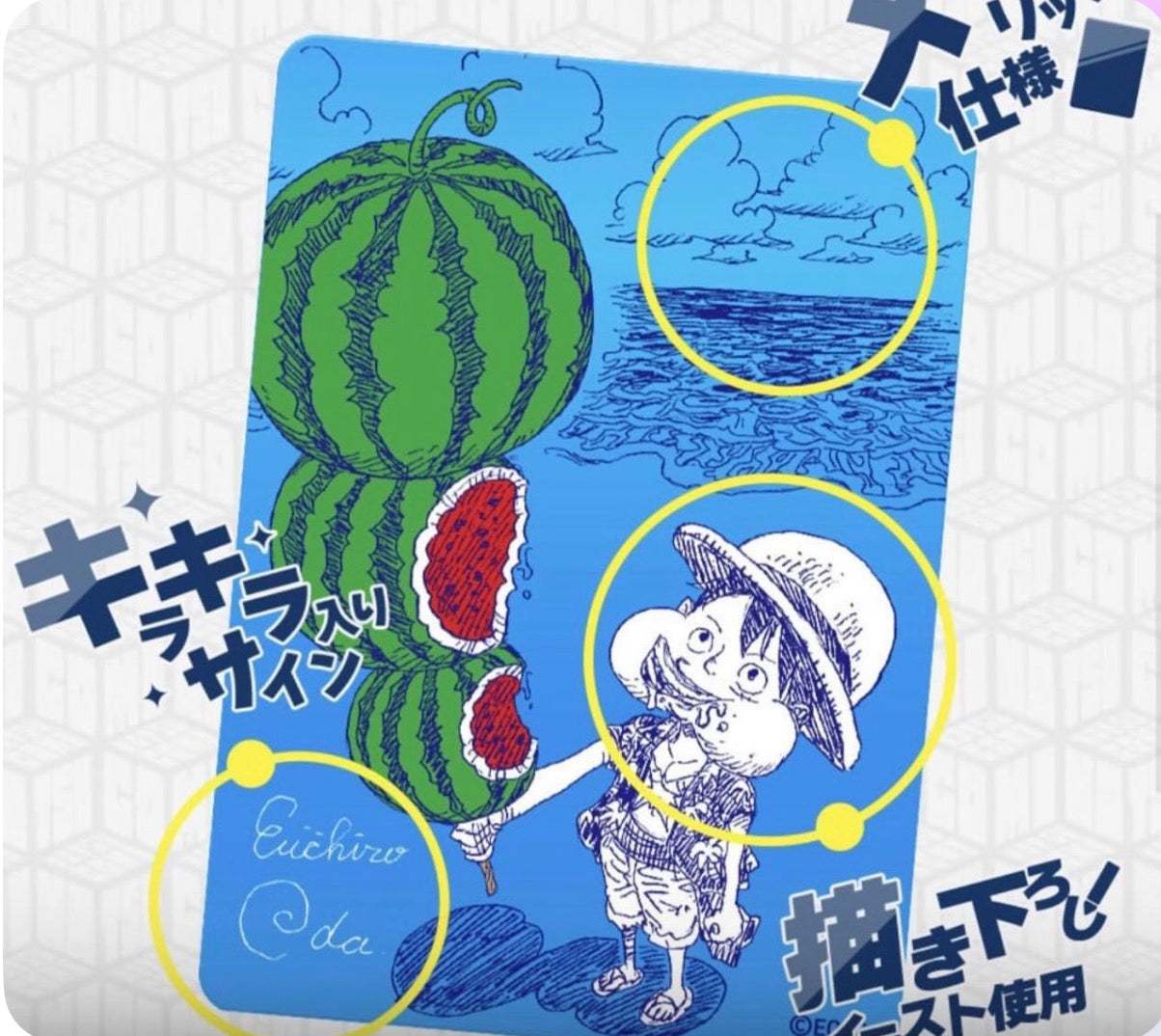 One piece Promo Luffy metakira Oda signed