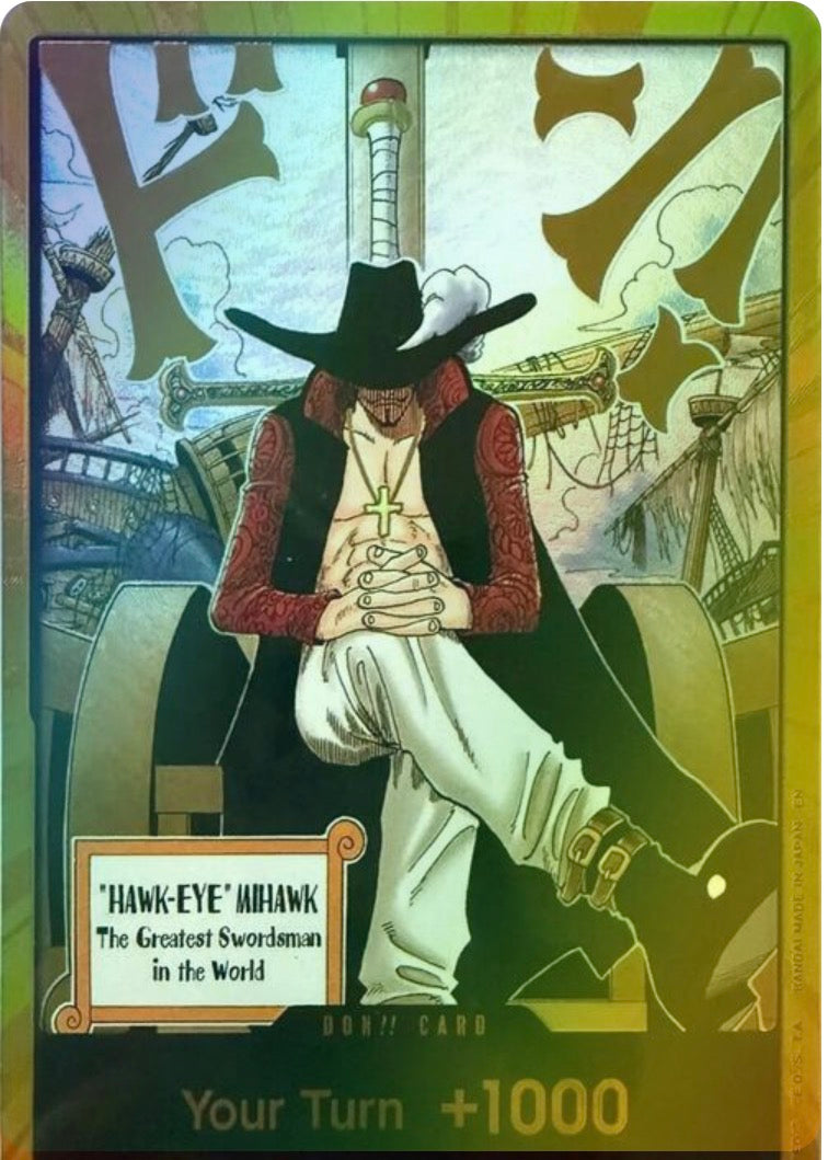 Don!! Mihawk(Gold)-OP14-The Azure Sea's Seven