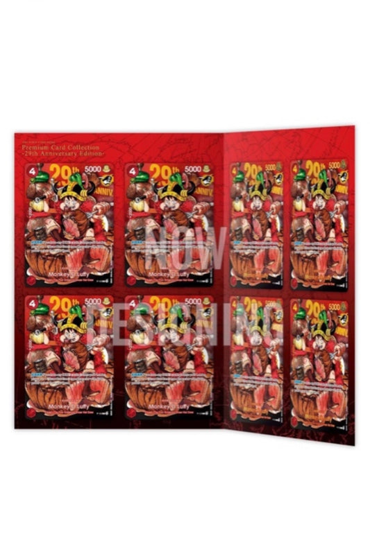 Luffy 29th anniversary set 4regular+4foil JP
