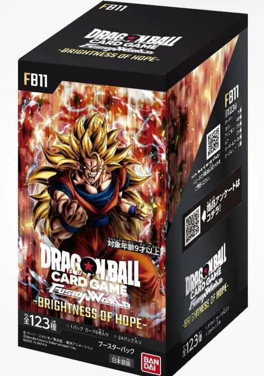 Bandai FB11 Dragon Ball Super Card Game Fusion World Booster Pack BOX