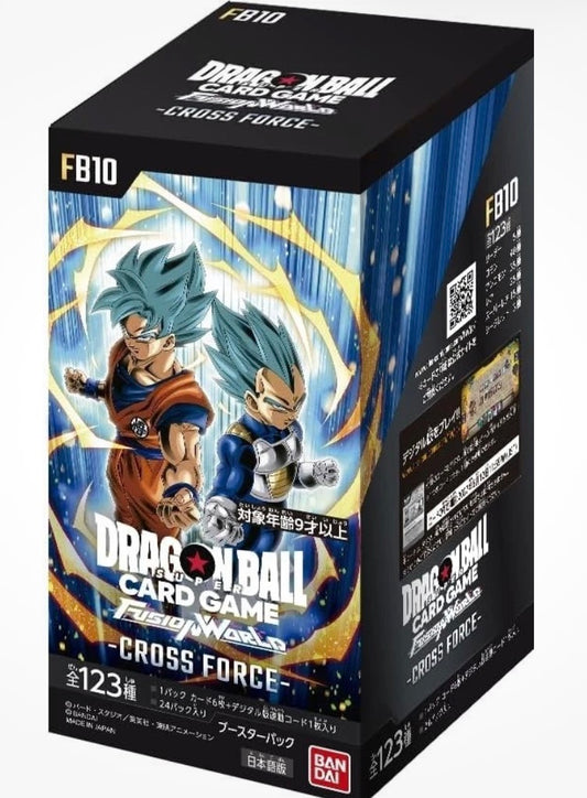 Dragon Ball Fusion World FB10 - CROSS FORCE Japanese sealed 24 buste