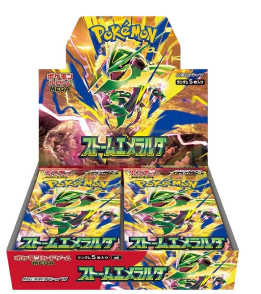 M6 Storm Emeralda Booster Box Japanese Pokemon Card
