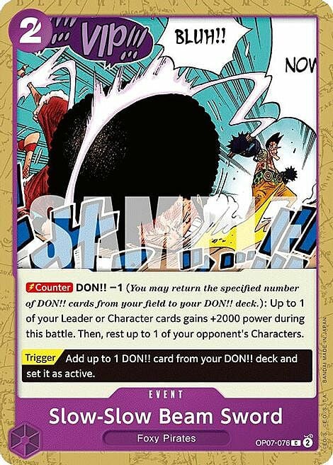 Slow-Slow Beam Sword (OP07-076) - 500 Years into the Future (C) [OP07-076]