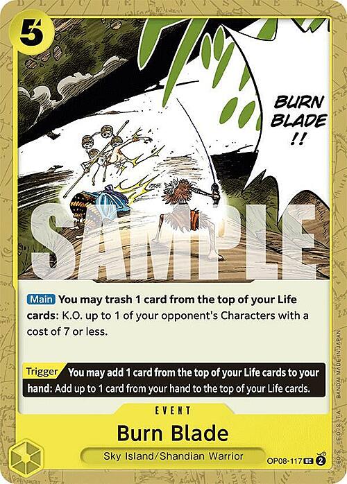 Burn Blade(OP08-117) -Two Legends(UC) [OP08-117]
