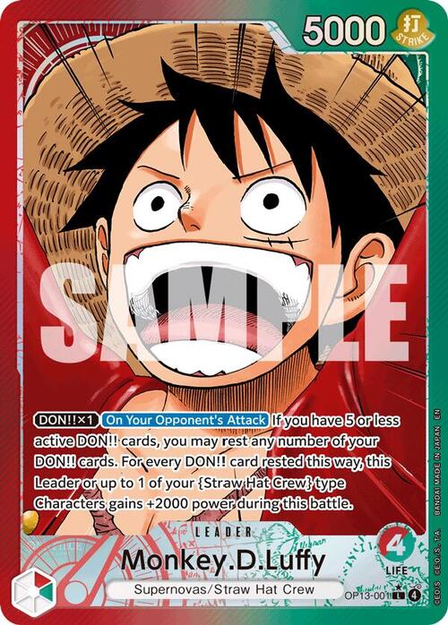 Monkey.D.Luffy (OP13-001a) - Carrying on his Will (L) [OP13-001a]