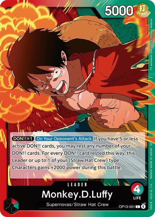 Monkey.D.Luffy (OP13-001) - Carrying on his Will (L) [OP13-001]