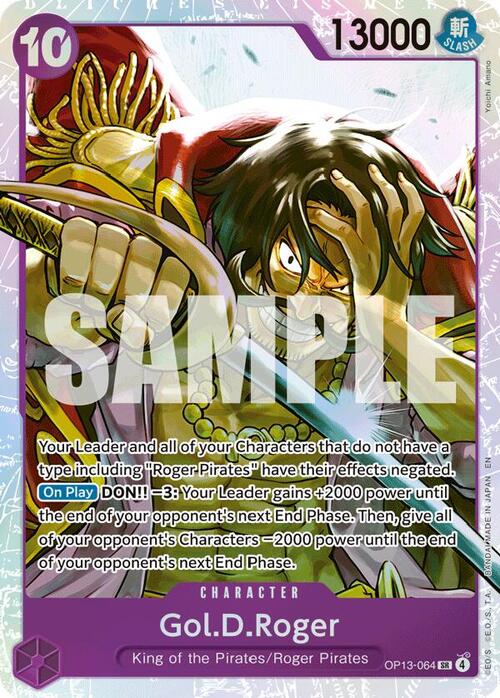 Gol.D.Roger (OP13-064) - Carrying on his Will (SR) [OP13-064]