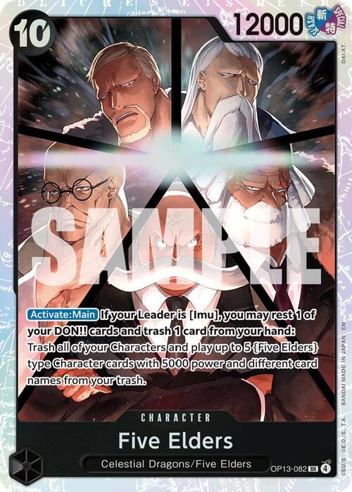 Five Elders (OP13-082) - Carrying on his Will (SR) [OP13-082]