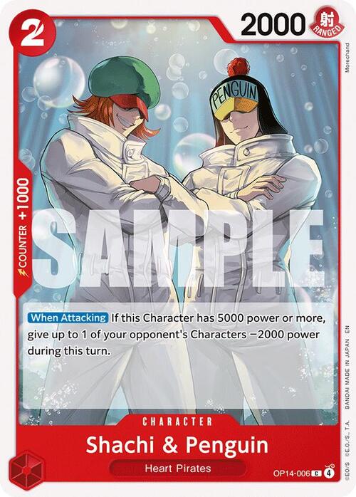 Shachi&Penguin OP-The Azure Sea's Seven (OP14-006) (C)