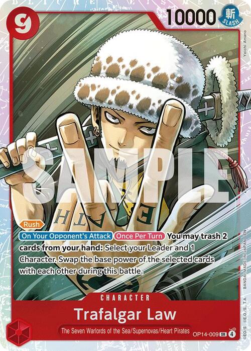 Trafalgar Law OP-The Azure Sea's Seven (OP14-009) (SR)