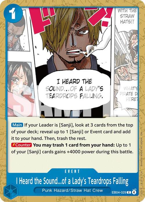 I Heard the Sound...of a Lady's Teardrops Falling EB04-029 (C)