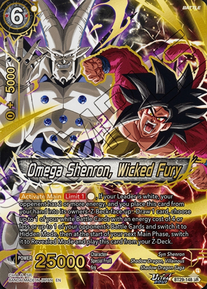 Omega Shenron, Wicked Fury-BT29-148 "SR"