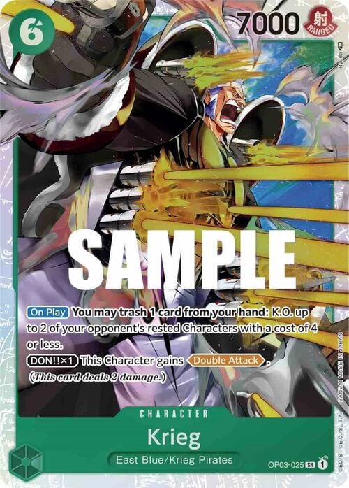 Krieg (OP03-025) - Pillars of Strength (SR) [OP03-025]