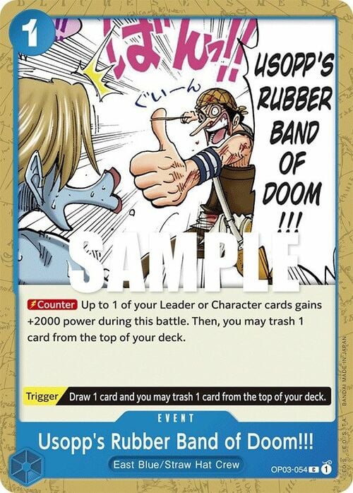 Usopp'Rubber Band of Doom!!! (OP03-054) - Pillars of Strength (C) [OP03-054]