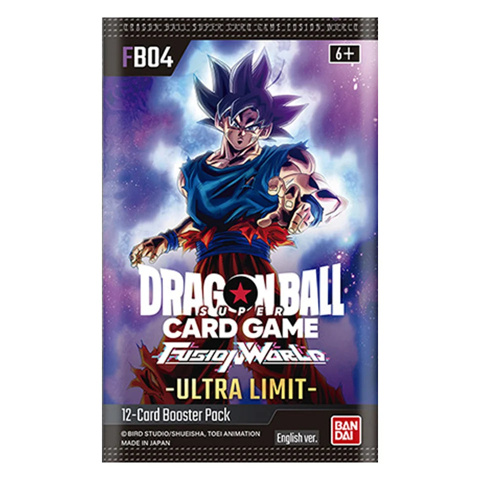 DRAGON BALL FUSION WORLD BUSTINA SINGOLA FB-04 ULTRA LIMIT ENG